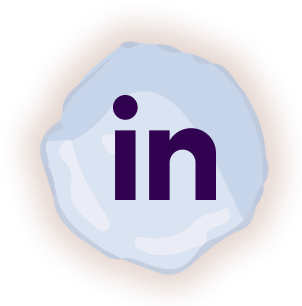 linkedin logo on snowball